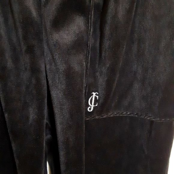 Juicy Couture Stretch Velour Leggings Black Size L (Girls 12-14) - Picture 5 of 6